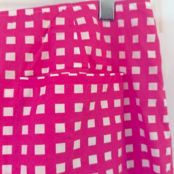 Golftini Shirley Temple Skort Pink White Plaid Rope Trim Scallop Hem Size 8L - Picture 7 of 9